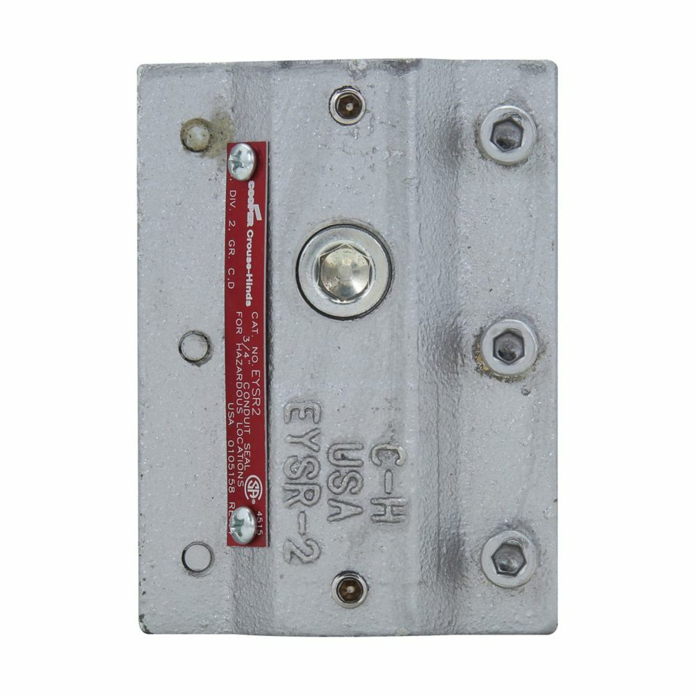 Eaton Crouse-Hinds series EYSR retrofit sealing fitting, Feraloy iron alloy, 1-1/4"
