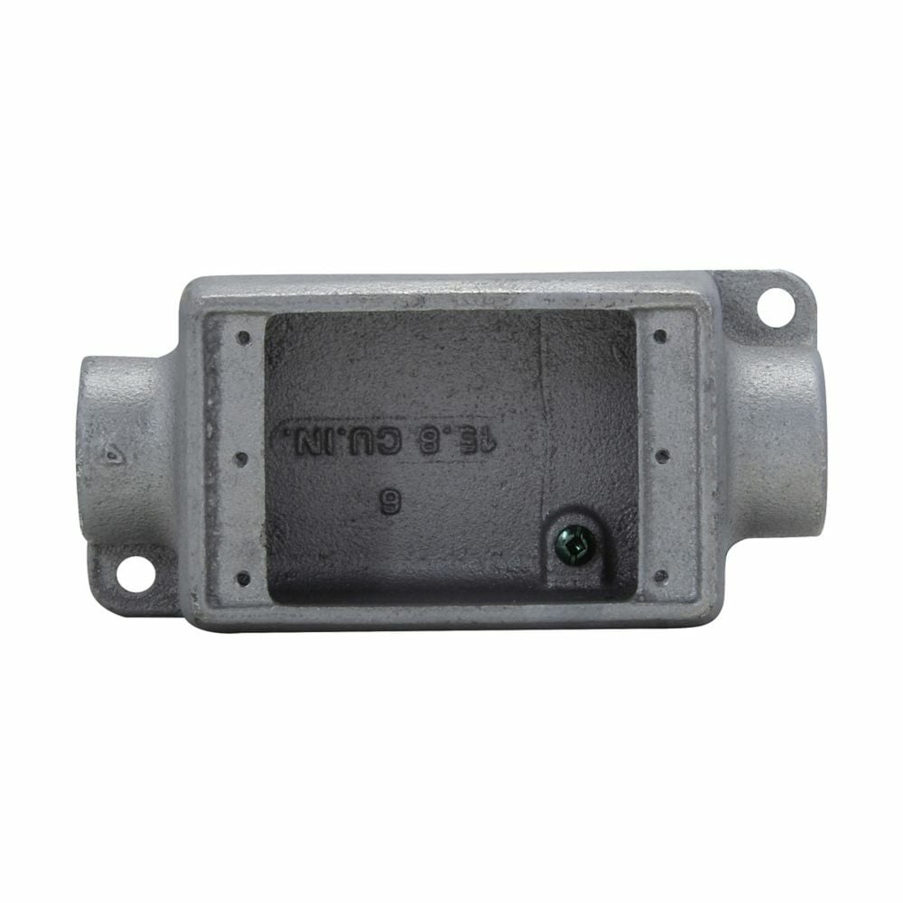Eaton Crouse-Hinds series Condulet FD device box, Deep, Copper-free aluminum, Single-gang, C shape, 1/2"