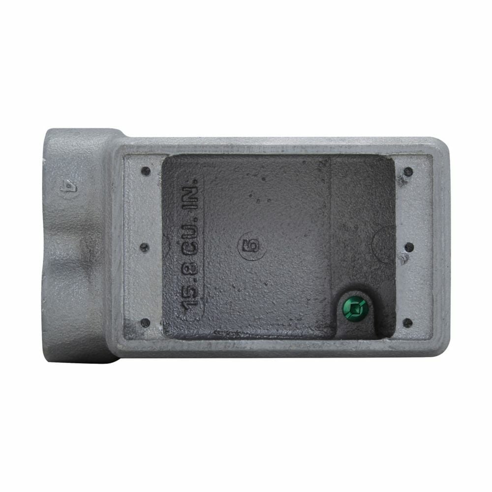 Eaton Crouse-Hinds series Condulet FD device box, Deep, Copper-free aluminum, Single-gang, D shape, 3/4"