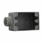 Eaton Crouse-Hinds series Condulet FS device box, Shallow, Sand cast aluminum, Single-gang, 1/2"