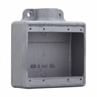 Eaton Crouse-Hinds series Condulet FS device box, Shallow, Copper-free aluminum, Two-gang, 1/2"
