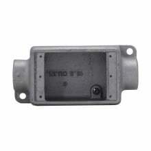Eaton Crouse-Hinds series Condulet FS device box, Shallow, Die cast aluminum, Single-gang, C shape, 1/2"