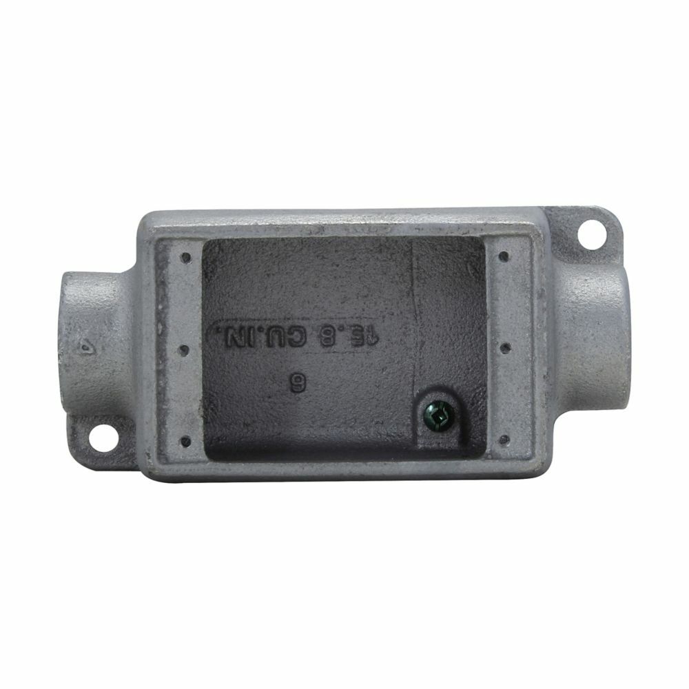 Eaton Crouse-Hinds series Condulet FS device box, Shallow, Sand cast aluminum, Single-gang, C shape, 3/4"