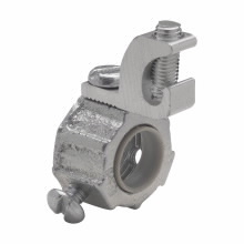 Eaton Crouse-Hinds series GLL grounding bushing, Rigid/IMC, Aluminum lug, 250 kcmil-#6 AWG, Malleable iron, 105C temperature rating, Threaded, 3-1/2"