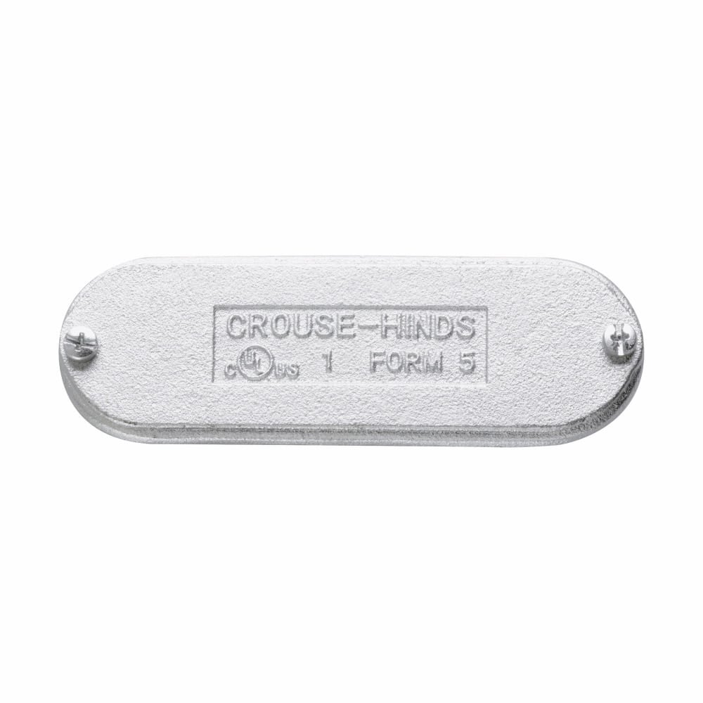 Eaton Crouse-Hinds series Condulet Form 5 cover, Cast iron, 1"