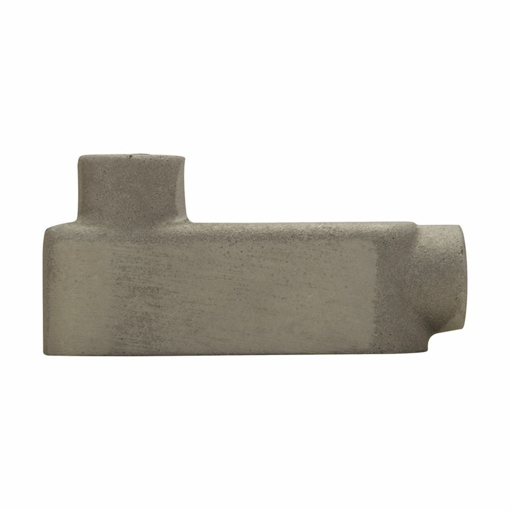 Eaton Crouse-Hinds series Condulet Mark 9 conduit outlet body, Copper-free aluminum, LB shape, 1/2"