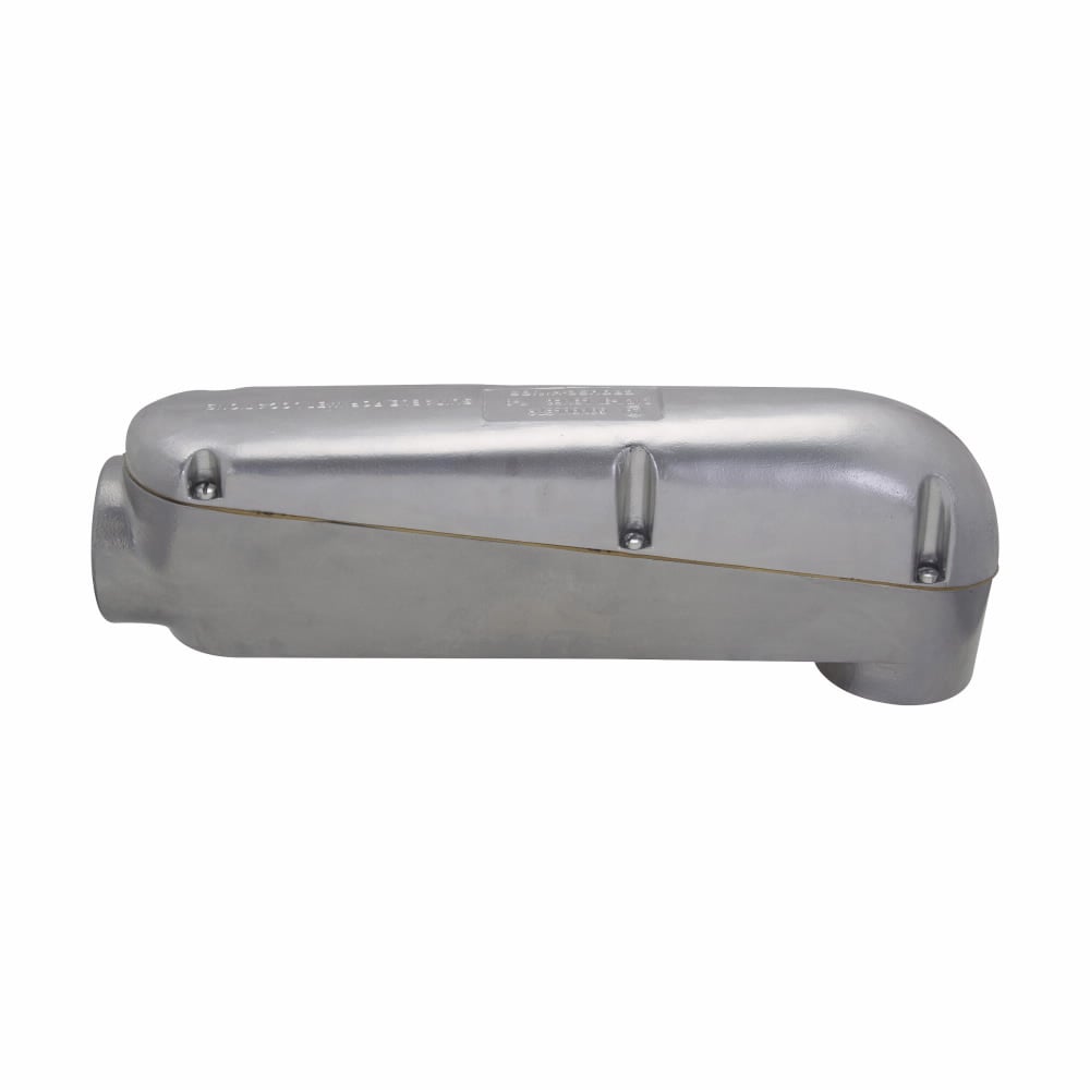 Eaton Crouse-Hinds series Condulet LBNEC mogul pulling elbow, Rigid/IMC, Copper-free aluminum, 4"
