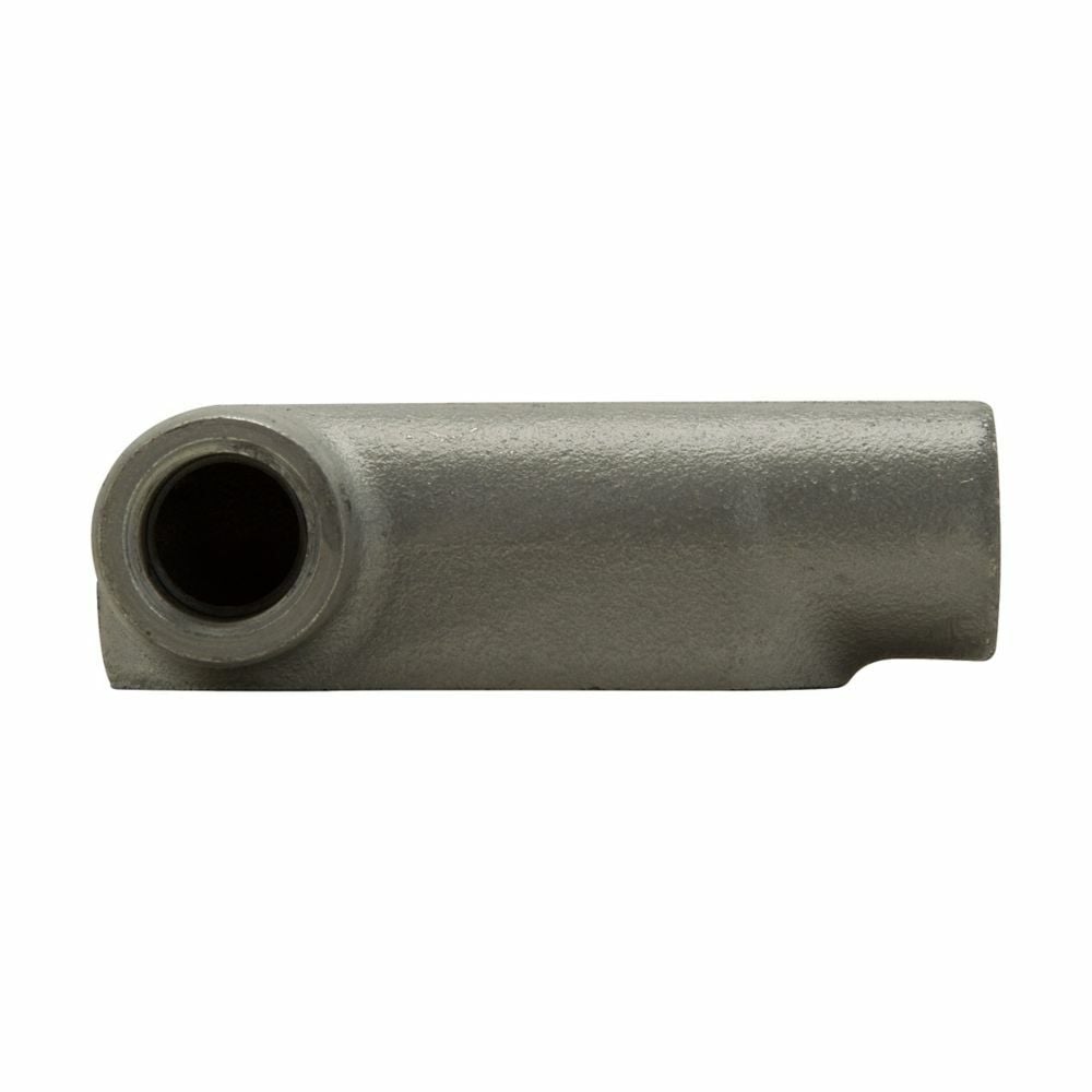 Eaton Crouse-Hinds series Condulet Form 7 conduit outlet body, Feraloy iron alloy, LL shape, 1"