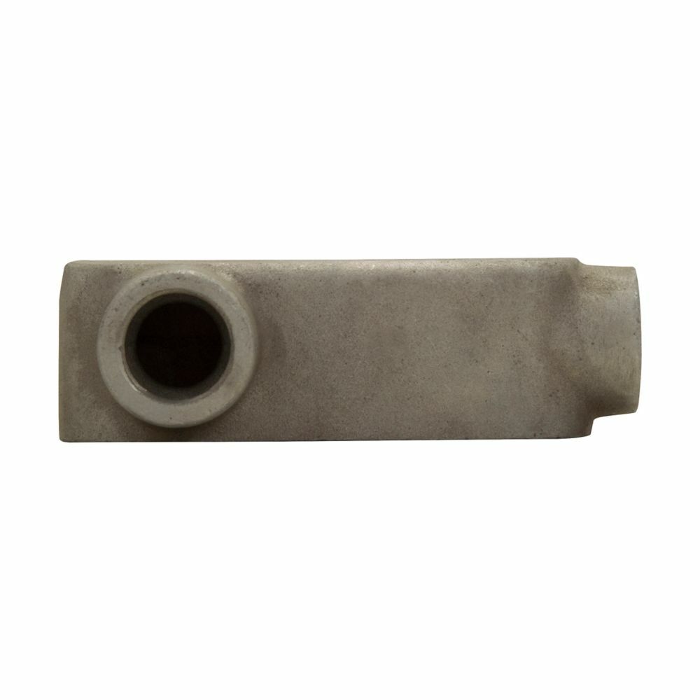 Eaton Crouse-Hinds series Condulet Mark 9 conduit outlet body, Copper-free aluminum, LL shape, 1-1/2"