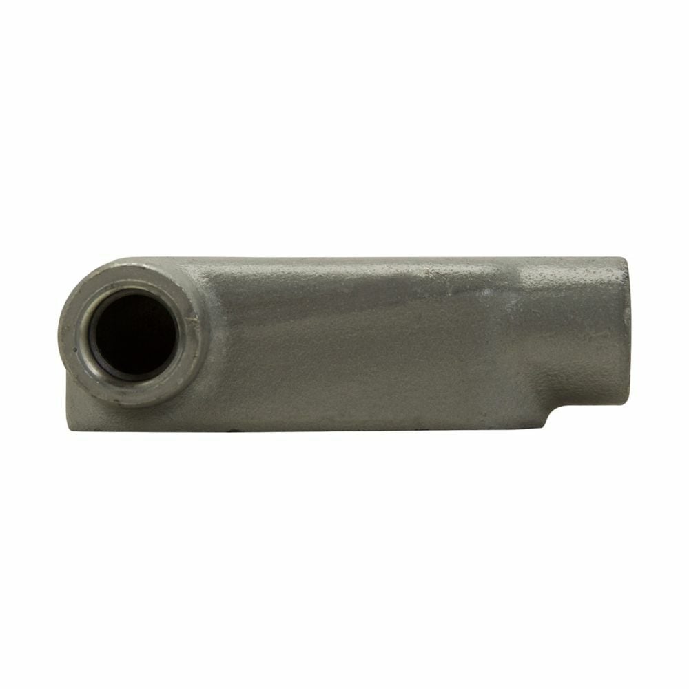 Eaton Crouse-Hinds series Condulet Form 8 conduit outlet body, Feraloy iron alloy, LL shape, 2"