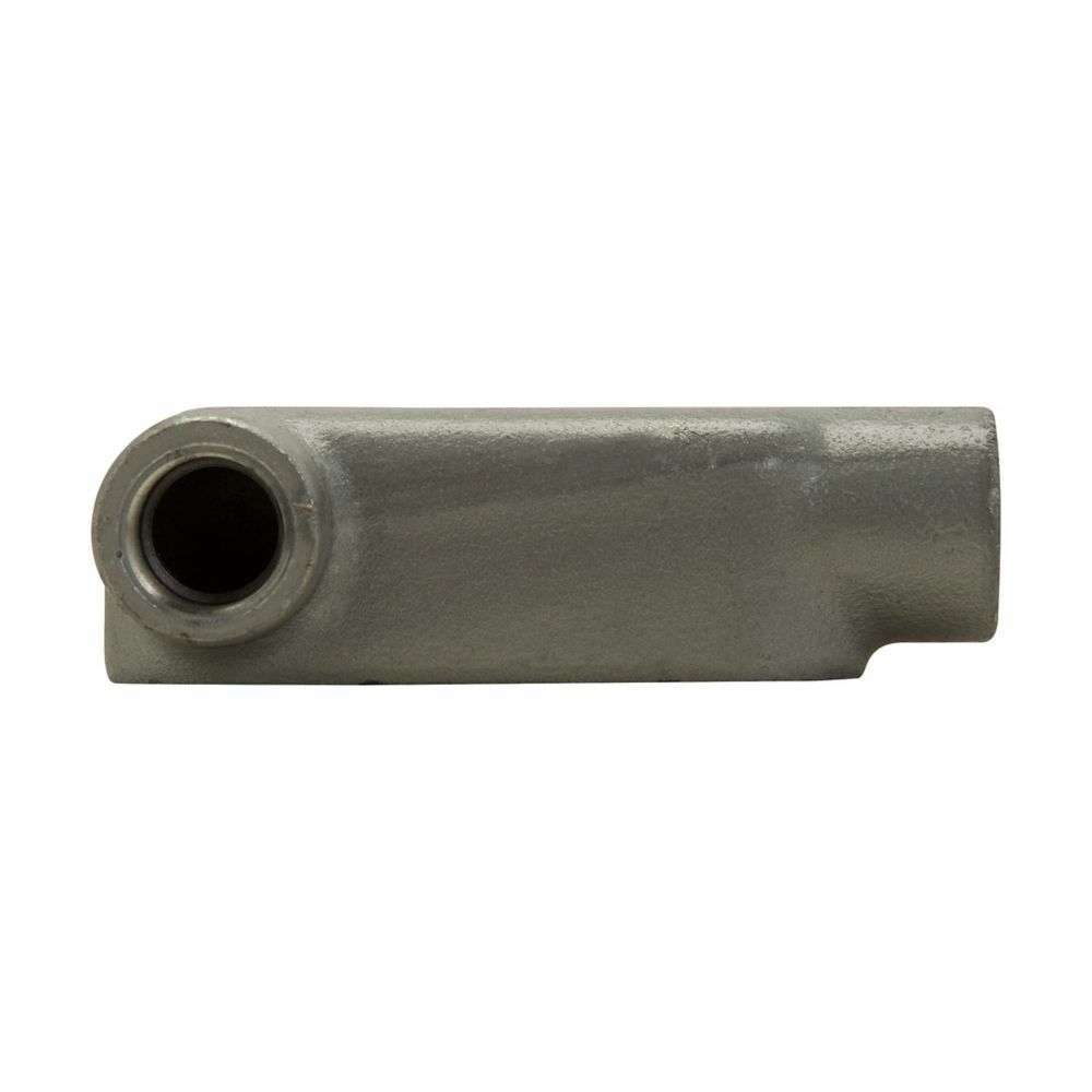 Eaton Crouse-Hinds series Condulet Form 8 conduit outlet body, Feraloy iron alloy, LL shape, 3"