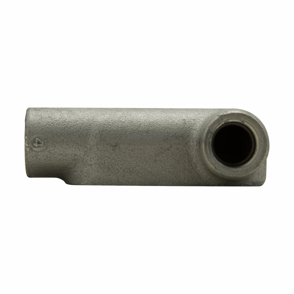 Eaton Crouse-Hinds series Condulet Form 7 conduit outlet body, Feraloy iron alloy, LR shape, 3/4"