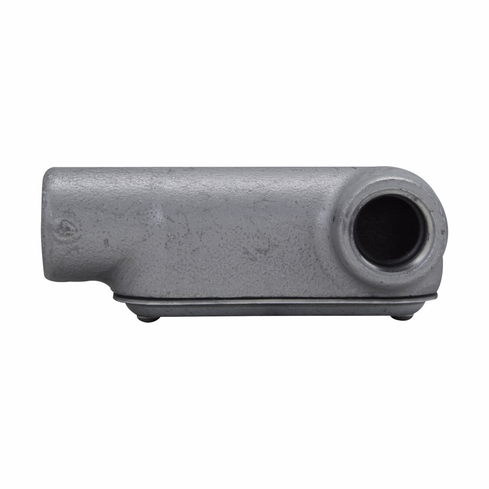 Eaton Crouse-Hinds series Condulet Form 7 SnapPack conduit outlet body, gasket and cover, Feraloy iron alloy, LR shape, 3/4"