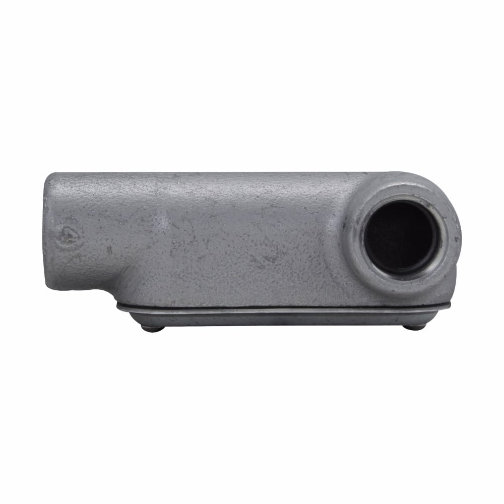 Eaton Crouse-Hinds series Condulet Form 7 SnapPack conduit outlet body, gasket and cover, Feraloy iron alloy, LR shape, 1"