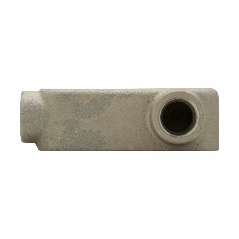 Eaton Crouse-Hinds series Condulet Mark 9 conduit outlet body, Copper-free aluminum, LR shape, 1-1/4"