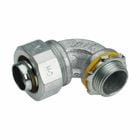 Eaton Crouse-Hinds series Liquidator liquidtight connector, FMC, 90 angle, Non-insulated, Malleable iron, 1-1/4"