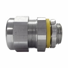 Eaton Crouse-Hinds series Liquidator liquidtight connector, FMC, Straight, Non-insulated, Aluminum, 2"