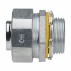 Eaton Crouse-Hinds series Liquidator liquidtight connector, FMC, Straight, Non-insulated, Malleable iron, 3/8"