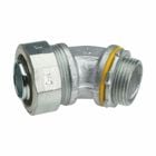 Eaton Crouse-Hinds series Liquidator liquidtight connector, FMC, 45 angle, Non-insulated, Malleable iron, 1/2"