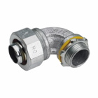 Eaton Crouse-Hinds series Liquidator liquidtight connector, FMC, 90? angle, Insulated, Malleable iron, 1-1/2"