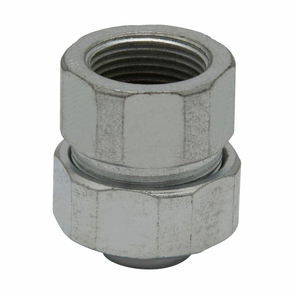 Eaton Crouse-Hinds series LTR combination coupling, Liquidtight to rigid/IMC (threaded), Rigid/IMC, Malleable iron, Combination type, 1-1/2"