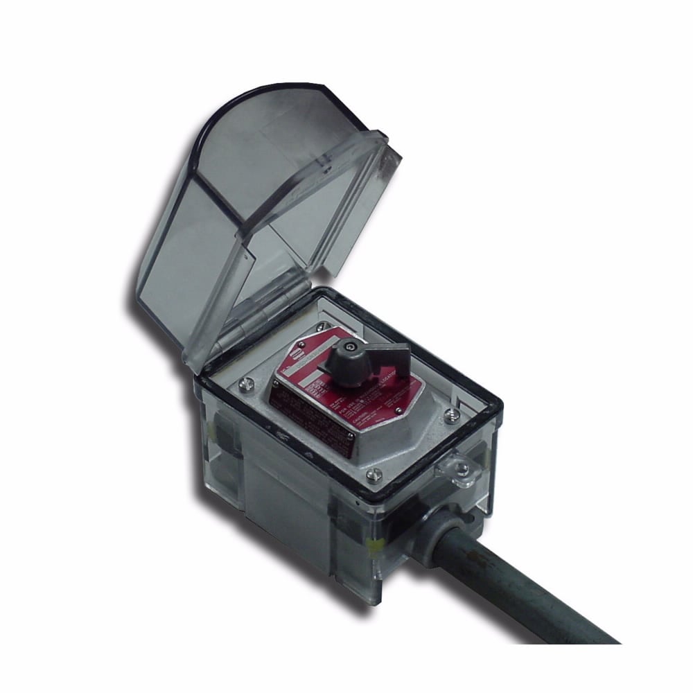 Eaton Crouse-Hinds series EDS/EFD control station cover, Polycarbonate, Single-gang, Quick access open front cover, EDS and EFD control stations