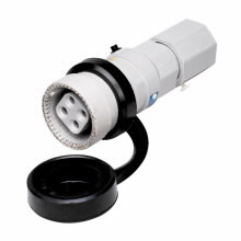 Eaton Crouse-Hinds series Arktite NPR connector, 30A, Three-wire, four-pole, 0.70-0.85", 50-400 Hz, Style 2, Krydon fiberglass-reinforced polyester, 600 Vac/250 Vdc