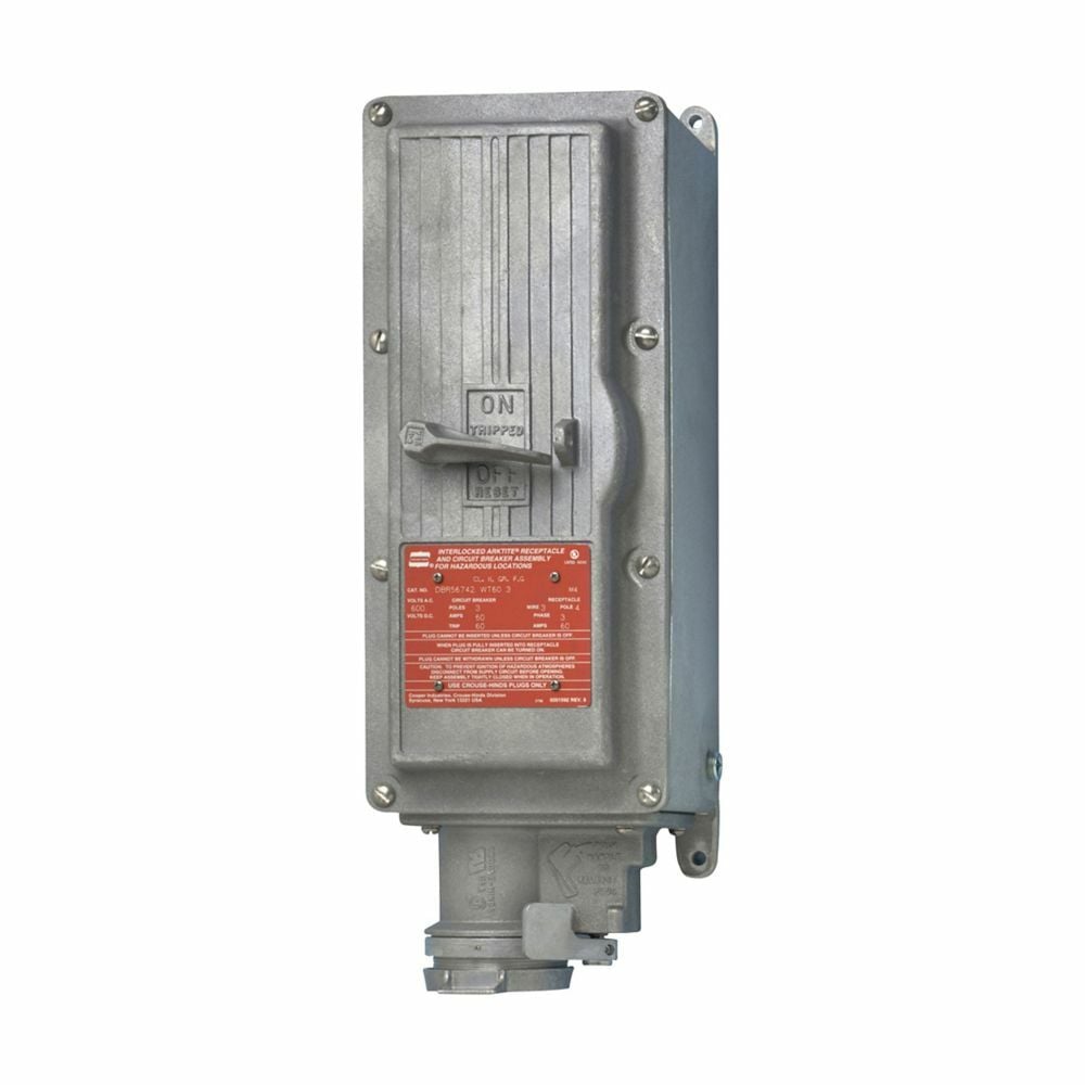Eaton Crouse-Hinds series Arktite DBR receptacle spring door assembly, Includes spring door, gasket, spring and hinge, M4 model, used with DBR53731, 53732, 753742 receptacles