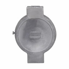 Eaton Crouse-Hinds series QE spring door assembly, 100A, 605 VAC/250 VDC, Ordinary/Non-Hazardous Locations, NEC/CEC{ST13}, Copper-free aluminum