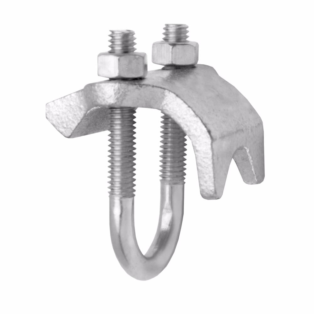 Eaton Crouse-Hinds series RAC right angle type conduit clamp, Rigid/IMC, Iron, Hot dip galvanized finish, 3/4"