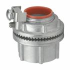 Eaton Crouse-Hinds series Myers hub, Zinc, 1-1/2", Increased safety ground terminal
