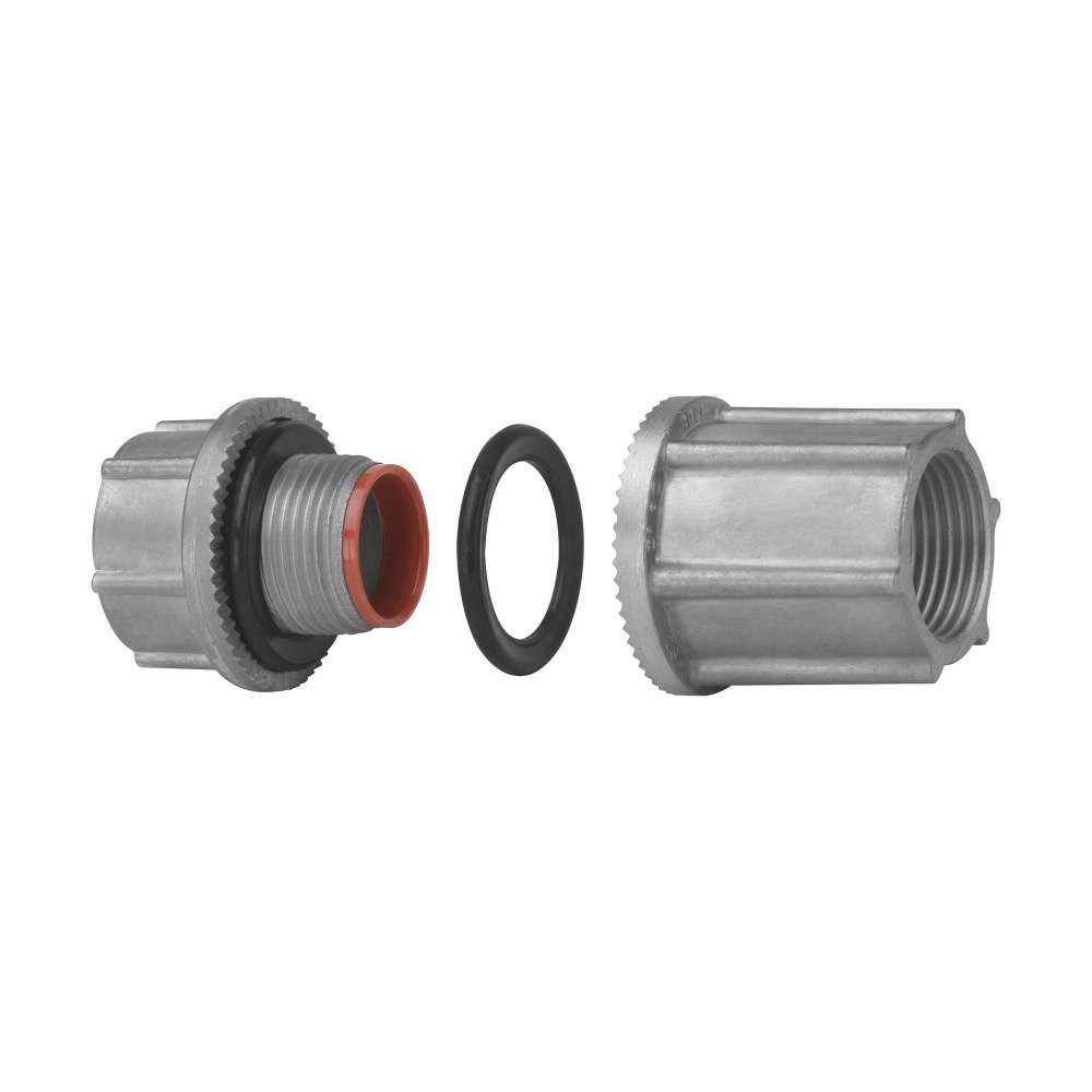 Eaton Crouse-Hinds series Myers through bulkhead fitting, Aluminum, 3/4"