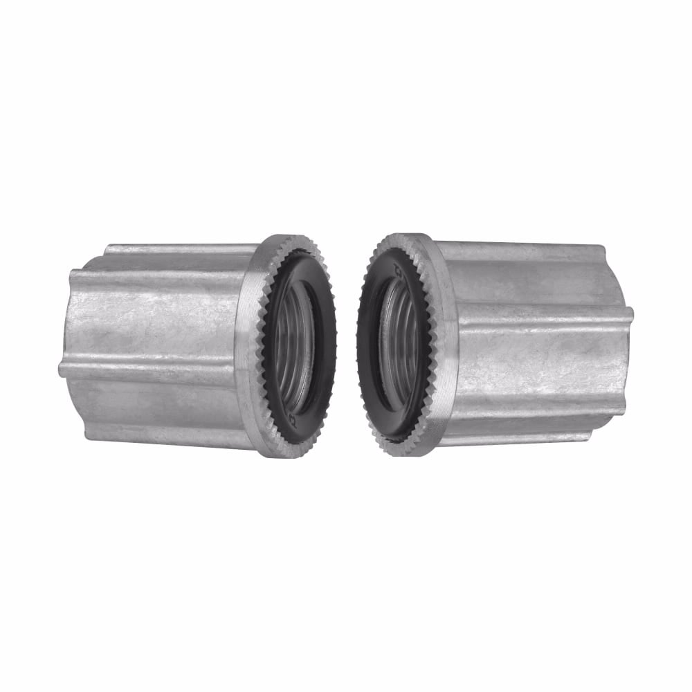 STTTB 6 Triple Threaded Through Bulkhead Fitting, 2 in, For Use With IMC/Rigid Conduit, Zinc, Natural