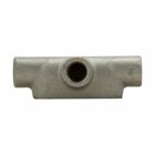 Eaton Crouse-Hinds series Condulet Form 7 conduit outlet body, Feraloy iron alloy, T shape, 1/2"