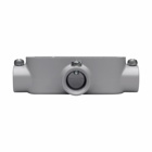 Eaton Crouse-Hinds series Condulet Series 5 conduit outlet body, Rigid/IMC, Copper-free aluminum, T shape, Body, traditional cover and gasket, 3/4"