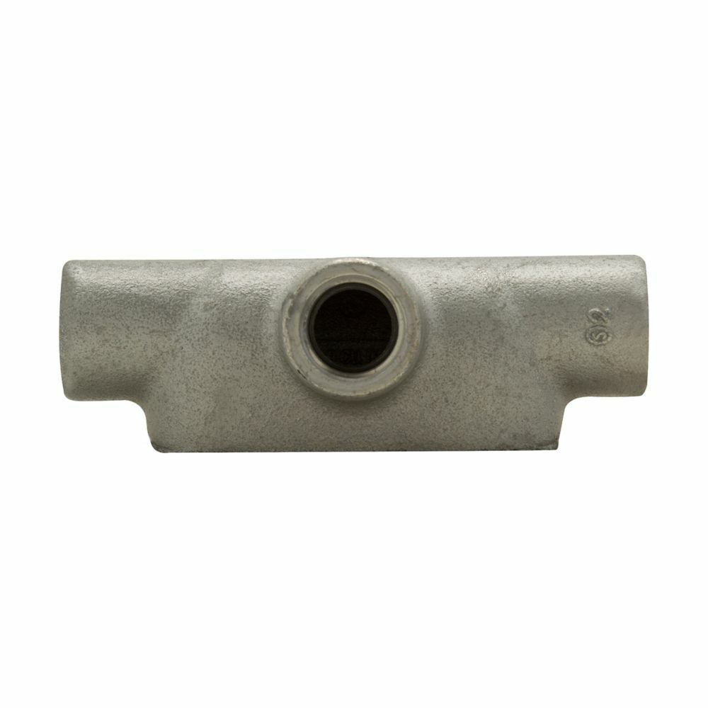 Eaton Crouse-Hinds series Condulet Form 7 conduit outlet body, Copper-free aluminum, T shape, 1-1/4"