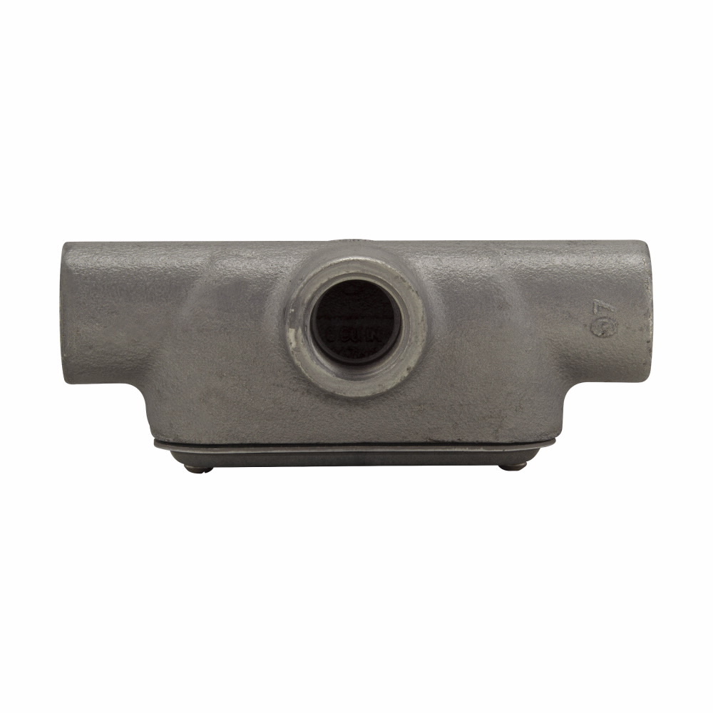 Eaton Crouse-Hinds series Condulet Form 7 SnapPack conduit outlet body, gasket and cover, Feraloy iron alloy, T shape, 2"