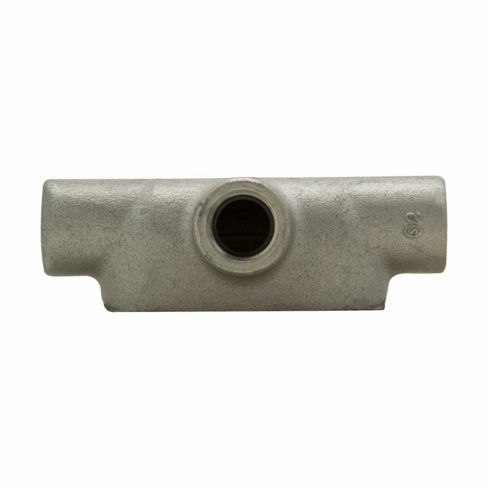 Eaton Crouse-Hinds series Condulet Form 7 conduit outlet body, Feraloy iron alloy, T shape, 3"