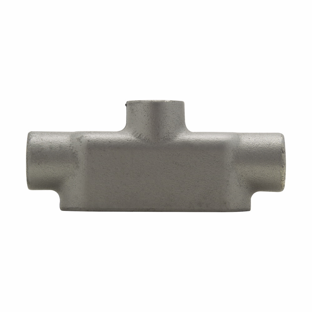 Eaton Crouse-Hinds series Condulet Form 8 conduit outlet body, Feraloy iron alloy, TB shape, 1/2"
