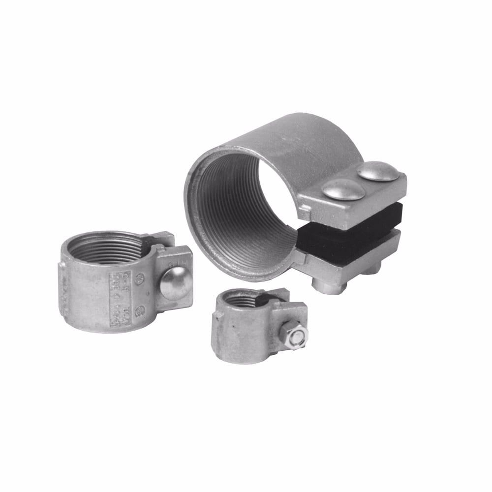 Eaton Crouse-Hinds series TCC split conduit coupling, Rigid/IMC, Ductile iron, Concrete tight, 3"