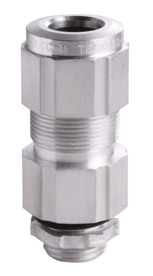 TECK1007S Terminator Cable Gland Connector, 1 in Trade, 1.187 to 1.375 in Cable Openings, Steel