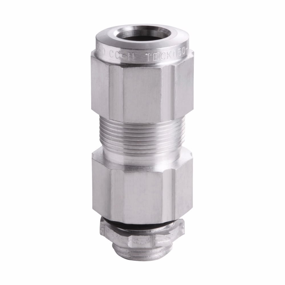 Eaton Crouse-Hinds series TECK cable gland, TECK armoured cable, Armoured gland, Aluminum, Outer sheath min/max: 3.21-3.48", General purpose, 3" NPT, Armor range min/max: 3.04-3.39"