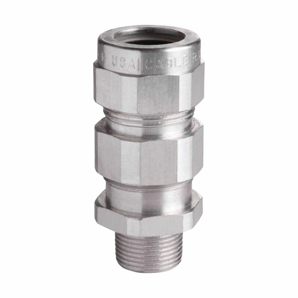 Eaton Crouse-Hinds series Cold Shrink corrosion protection kit, EPDM rubber, 1.63" connector O.D., 3/4" NPT, Used with TMC, TMCX, TMCX II and TECK cable glands