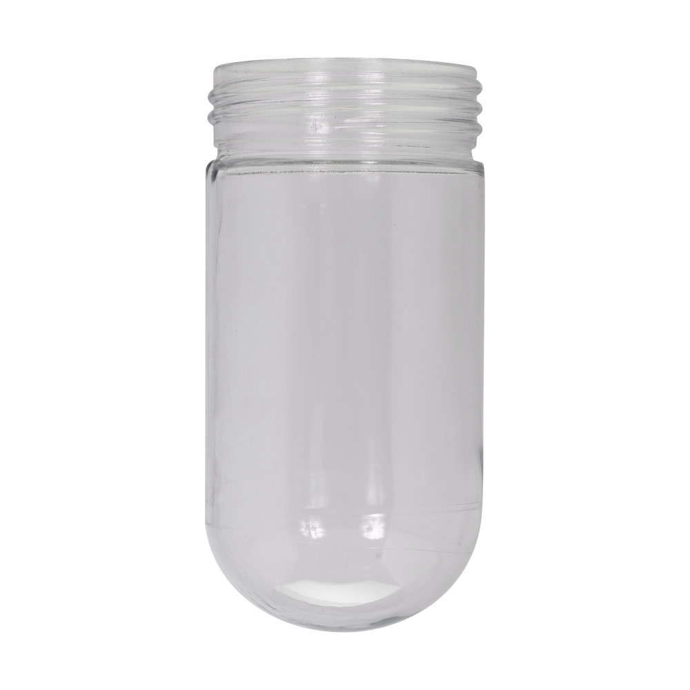 Eaton Crouse-Hinds series TP vaporproof globe, Clear glass, Incandescent/compact fluorescent, 130F maximum, 100W/27W