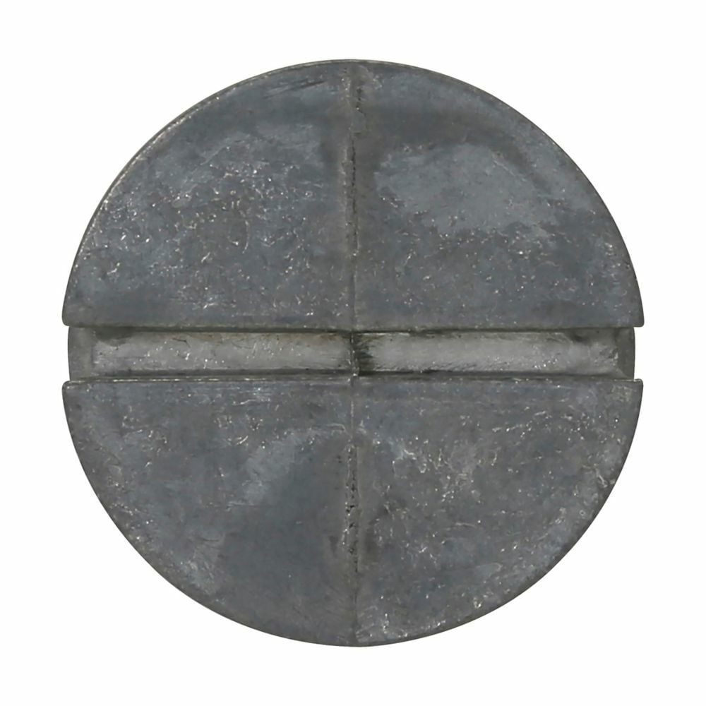 Eaton Crouse-Hinds series closure plug, Zinc, Gray, 1/2"
