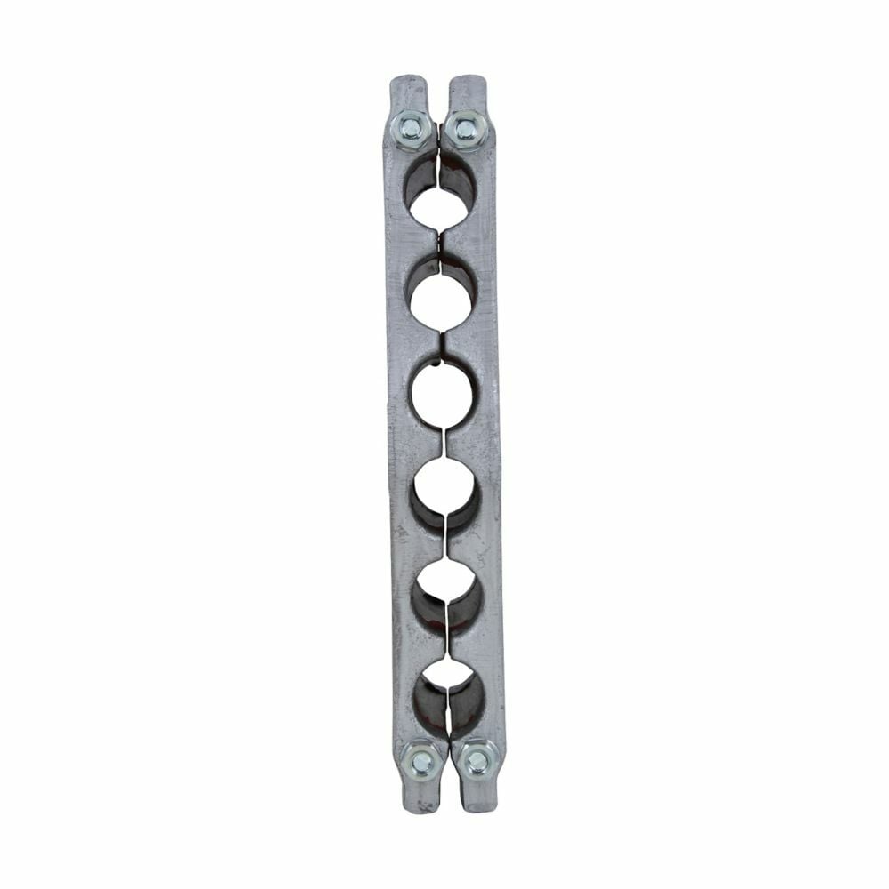 Eaton Crouse-Hinds series Thru-Wall Barrier TWB sealing block assembly, Elastomeric, 5 frame spaces required, 2 openings in block, Opening size range: 2.250-2.500"