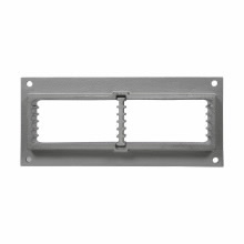 TWF6 Wall Mounting Frame, 6 Spaces, Malleable Iron, Electro-Galvanized