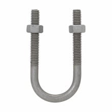 Eaton Crouse-Hinds series UBM conduit U-bolt, Rigid/IMC, Iron, Electrogalvanized finish, 3/8"-16 thread size, 2" trade size