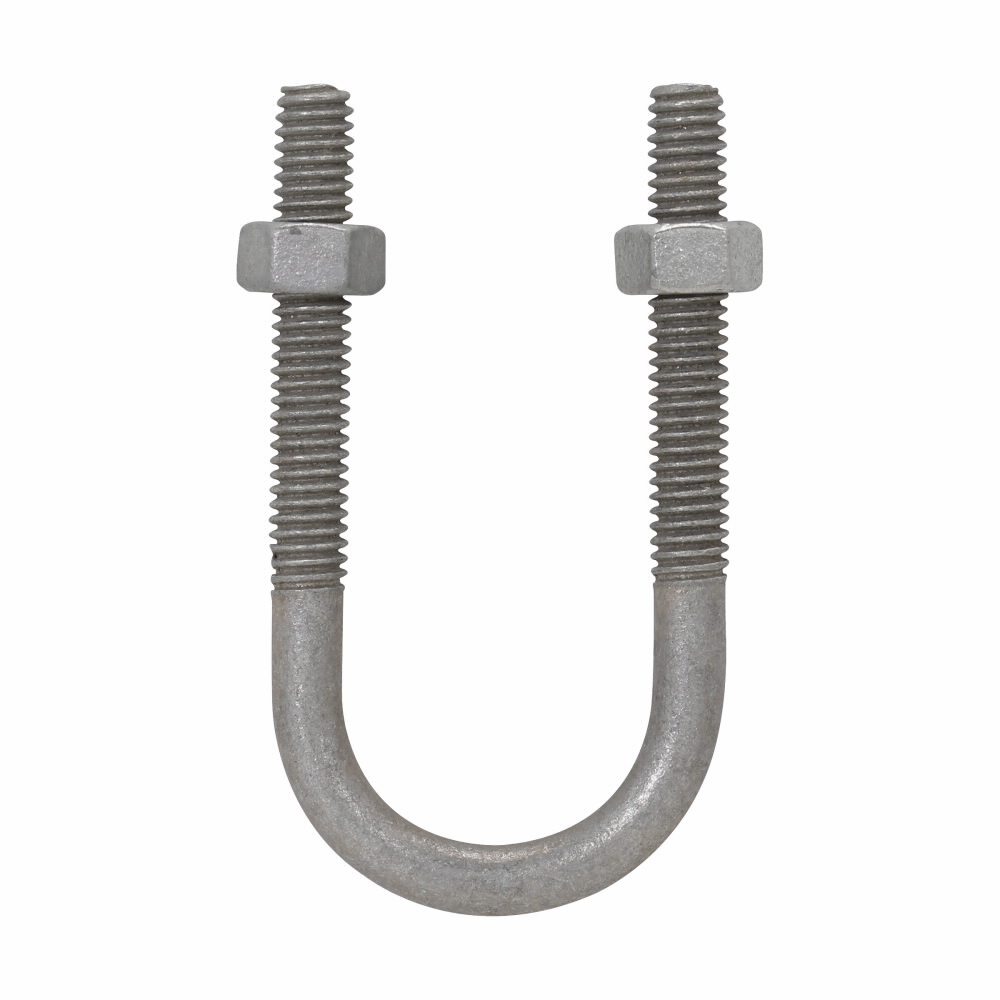 Eaton Crouse-Hinds series UBM conduit U-bolt, Rigid/IMC, Iron, Electrogalvanized finish, 5/16"-18 thread size, 1/2" trade size