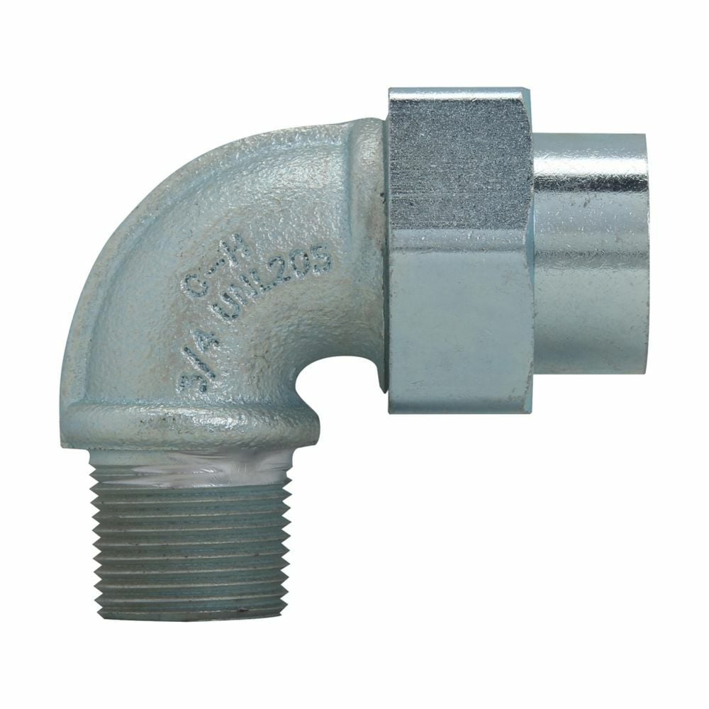 Eaton Crouse-Hinds series UNL union, Rigid/IMC, Gender end 1: female, Gender end 2: male, Copper-free aluminum, 3/4" female to 1/2" male